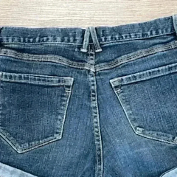 2.1 Denim Jean Shorts Medium Wash Rolled Cuff Women’s Sz 27 - Picture 6 of 11